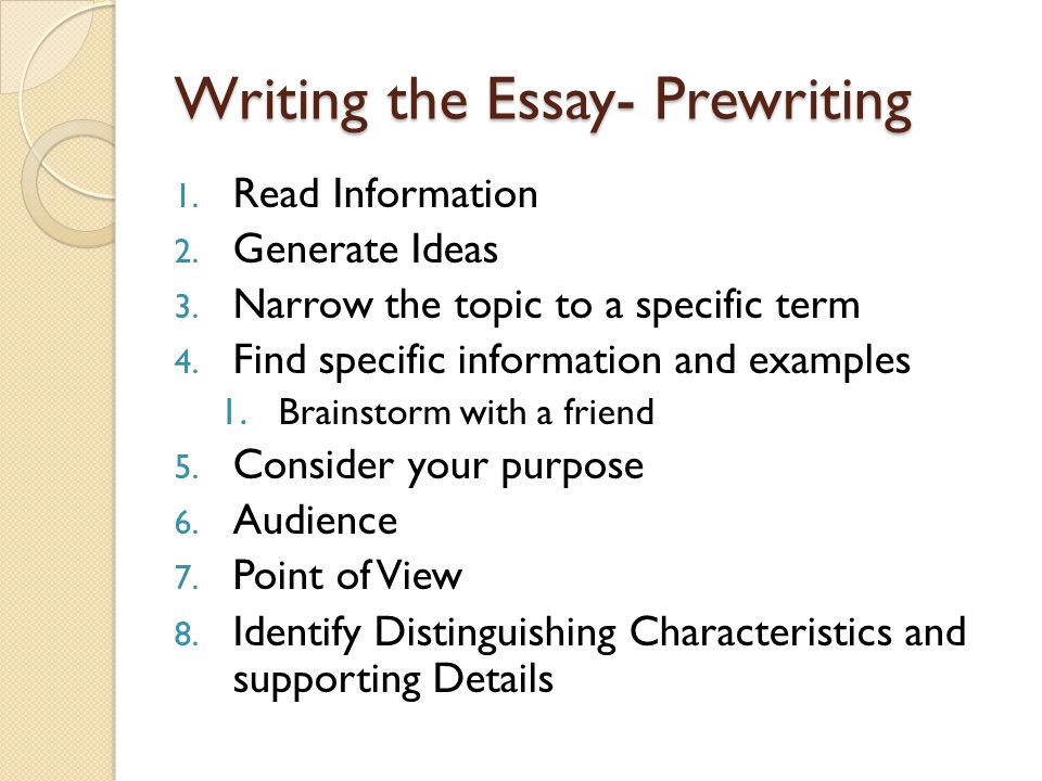 Important features of an essay